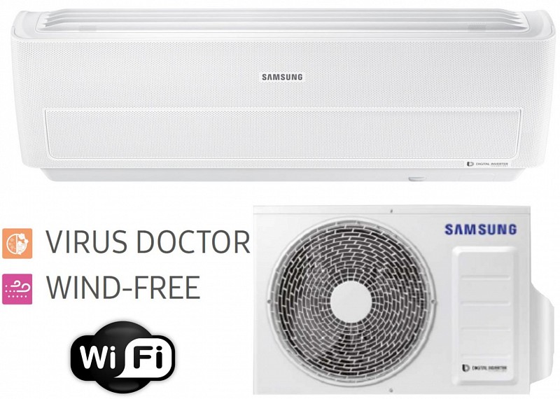 více o produktu - Samsung AR09WF-S, řada AR9500 Wind-Free Standard, sada split